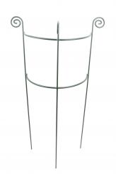 Staudenhalter HUGO halbrund Höhe 116 cm, Breite 45 cm dunkelgrün Tiefe 22 cm Rundeisen 8/10 mm Pulverbeschichtet/Pulververzinkt 