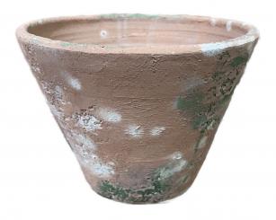 Topf Galestro Antik gross D: 23 H 17 cm Toscana fatto a mano 