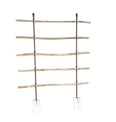 Pinienstab mit Spiralen GERDA mit Holzstangen 2m 7-tlg, 5x Holzstangen 150 cm, Spiralstab 200 cm 