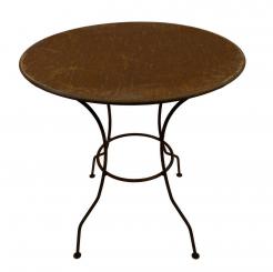 Gartentisch Rund Edelrost H: 70 D:72, 4x stabiler Tischbeine sehr stabil wird an einem Stück geliefert 