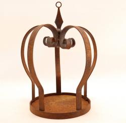 Gartenkrone mit Boden 28 cm | braun