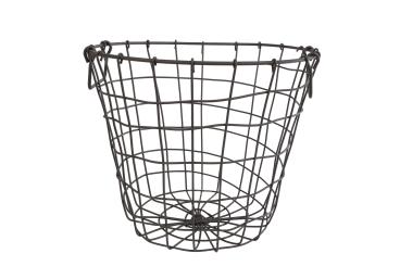 Gitterkorb D:22 H:20 cm mit Henkel schwarz 