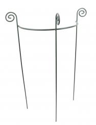 Staudenhalter HUGO halbrund Höhe 90 cm Breite 45 cm dunkelgrün Tiefe 22 cm Material 8/10 mm Pulververzinkt/Pulverbeschichtet 