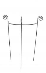 Staudenhalter HUGO halbrund Höhe 90 cm Breite 45 cm schwarz Tiefe 22 cm Material 8/10 mm Pulververzinkt/Pulverbeschichtet 