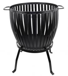 Feuerkorb FRANK Rund, wohlgeformt und absolut stabil massiv Ø:53cm Höhe 75cm, Feuerstelle, Grill, Lagerfeuer 