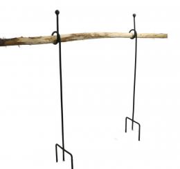 Staudenanker SET GERD mit Knoten Höhe 100 cm, matt dunkelgrün pulverbeschichtet 3x Fuss, 1x Knoten I-Ø 54mm Vollmaterial 10mm 