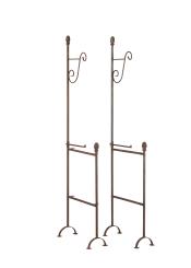 Pflanztisch Tiefe 60 cm Höhe 200 cm PINIE 2x Böcke mit 2 Etagen und variablem Haken für 3 Etage 