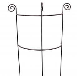 Staudenhalter HUGO halbrund stabil Höhe 116 cm, Breite 45 cm Vollmaterial Rankhilfe Pflanzstütze Rankgitter 