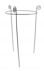 Staudenhalter BODO Rund 50 cm Metall Edelrost Höhe 116 cm, Ø 50 cm Vollmaterial 8 mm VE: 1/5 