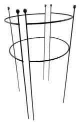 2x Staudenhalter HUGO halbrund Kugel Höhe 116 cm, Breite 70 cm Vollmaterial Rankhilfe Pflanzstütze Rankgitter 
