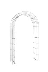 Rosenbogen RUDI Rund aus Metall 12 mm Vollmaterial feuerverzinkt Breite 160cm Höhe 235cm Tiefe 40cm, 5-teilig 