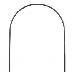 Beetgitter halbund freistehende Höhe 50 cm Breite 35 cm Dekoration für das Beet in Naturrost als Rankhilfen für Stauden 