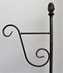 Laternenstab Bino Pinie Höhe 1,7 m Erdspiesse 30 cm, Rohr 22 mm, Edelrost 170 cm