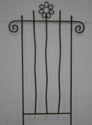 Rankelement Flori mittel H:100 B:60cm Edelrost einteilig Made in EU 