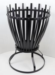 Feuerkorb Franz Rund, wohlgeformt und absolut stabil massiv Ø:52cm Höhe 80cm, Feuerstelle, Grill, Lagerfeuer 