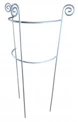 Staudenhalter HUGO halbrund Höhe 116 cm, Breite 45 cm verzinkt Tiefe 22 cm VE: 1 Rundeisen 8/10 feuerverzinkt 