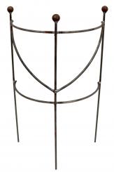 Staudenhalter halbrund H:50 B:30 T:16cm stabil massiv Vollmaterial 6 mm, Pflanzenstütze, Rankhilfe, Rankgitter 
