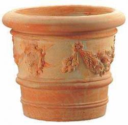 Vaso mit Festonato 40 Masse: D-Aussen 42 cm H: 36 cm D-Innen: 33 cm Gewicht in kg: 13 