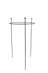 Staudenhalter BODO Kugel Rund 40 cm Metall Edelrost Höhe 95 cm, Ø 40 cm Vollmaterial 8 mm VE: 1/5 