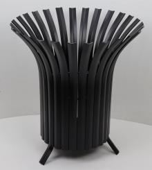 Feuerkorb FLO Rund, wohlgeformt und absolut stabil massiv Ø:40cm Höhe 45cm, Feuerstelle, Grill, Lagerfeuer 