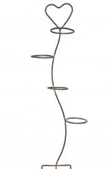 Kräuterwelle inkl. 4 Töpfen, Kräutertopf Blumenampel für den Garten oder Balkon Topfwelle Antiktopf Harztopf 