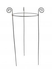 Staudenhalter BODO Rund 40 cm Metall Edelrost Höhe 95 cm, Ø 40 cm Vollmaterial 8 mm VE: 1/5 