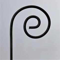 Bischofstab einfach Höhe 170 cm unbehandelt, Naturrost 