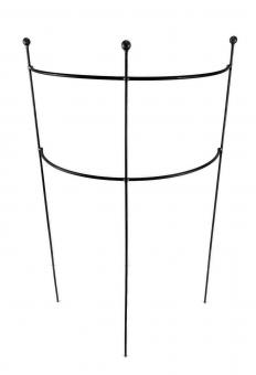 Staudenhalter HUGO halbrund stabil KugelHöhe 116 cm, Breite 70 cm Vollmaterial Rankhilfe Pflanzstütze Rankgitter 