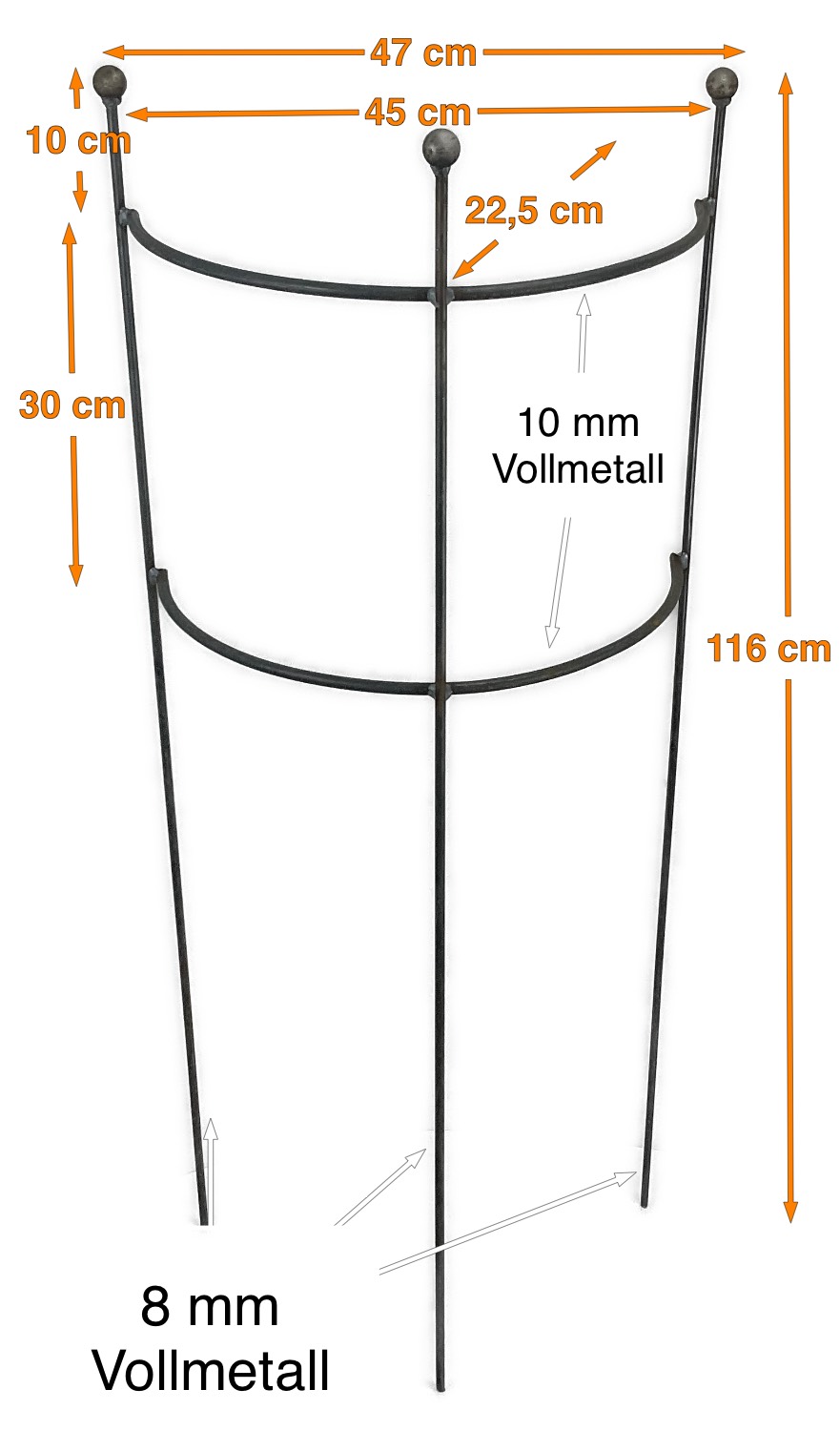 XCLOU GARDEN Staudenhalter, 3er Set, Ø 40 Cm - Rankhilfe Für Pflanzen In Hellgrün Oder Dunkelgrün